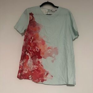 misha nonoo silk blouse size 10